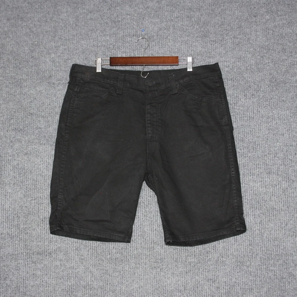 Levi's‎ 541 Athletic Taper Black Denim Shorts Mens W38 Waxes Utility